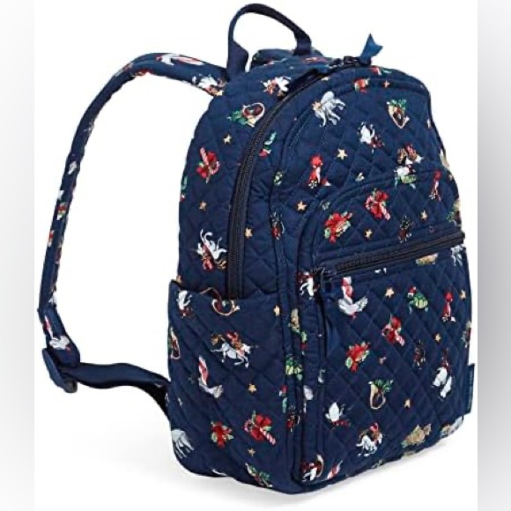 Vera Bradley Campus Backpack in Snow Globe Motifs Pattern, NWT.